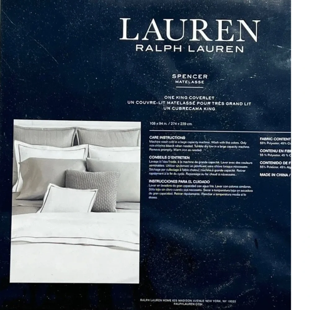 Ralph Lauren Spencer Matelasse Coverlet